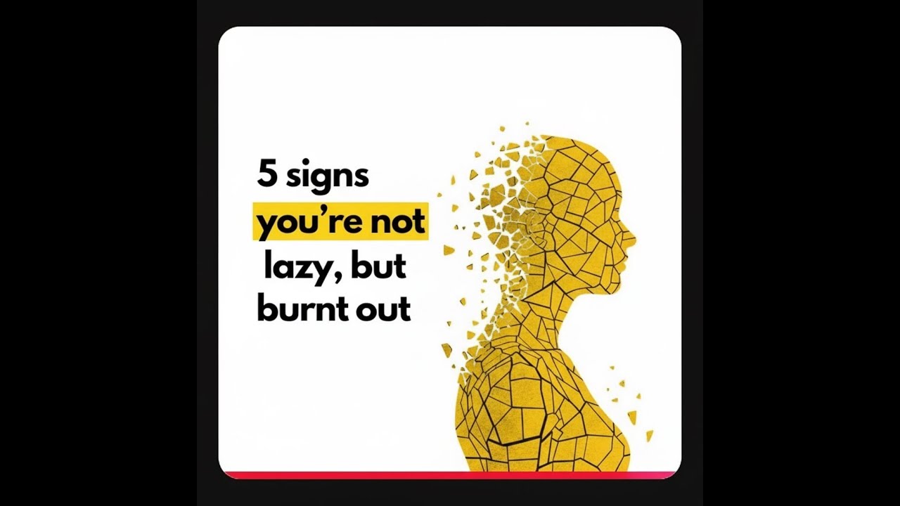 You’re Not Lazy — These 5 Psychological Signs Prove You’re Burnt Out