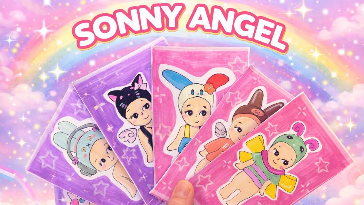 🌈KAĞITTAN KOLEKSİYON🌈SONNY ANGEL Kartlarımı Hazırladım! 🎀 El Yapımı Koleksiyon💕PAPER DIY/Etkinlikler
