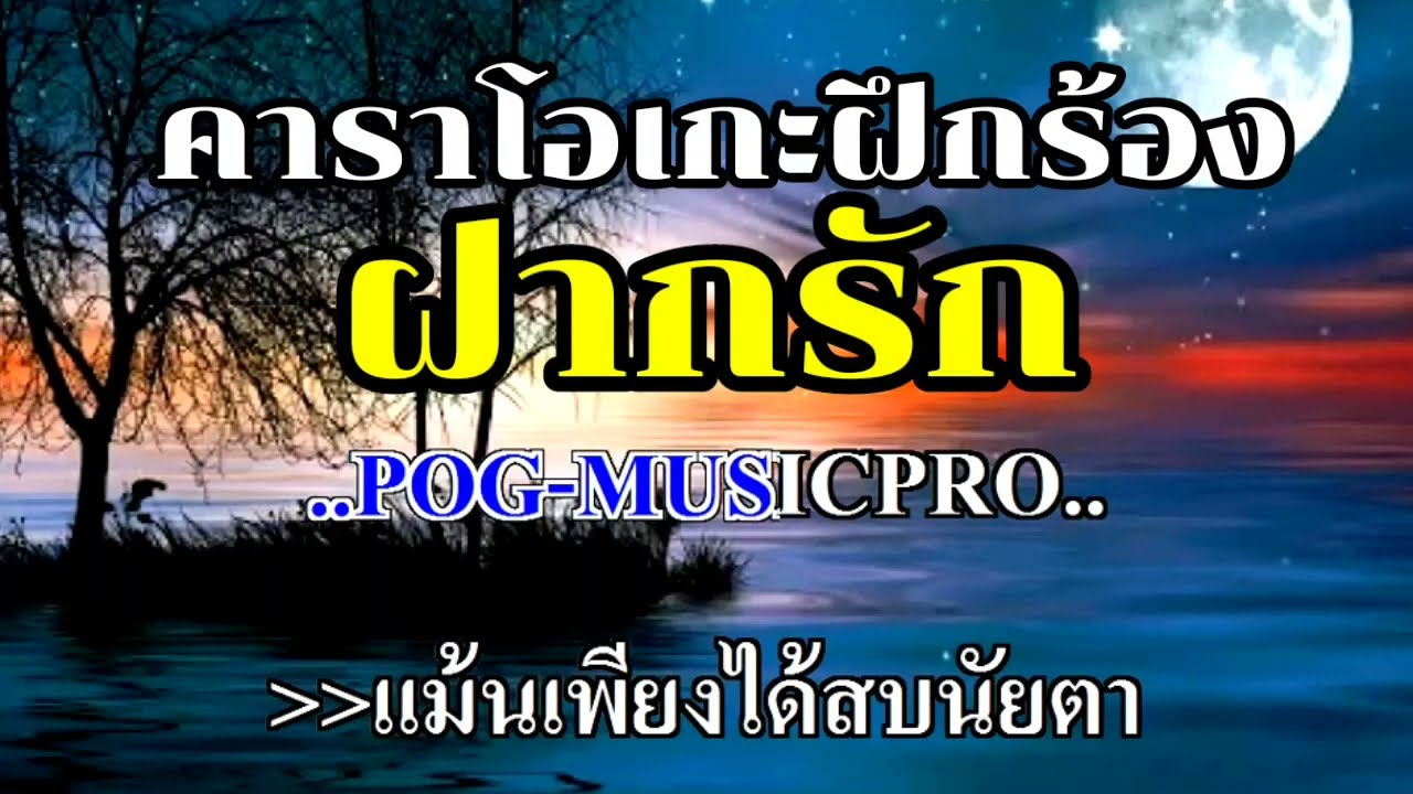 ฝากรัก คาราโอเกะฝึกขับร้อง บุษยา รังษี