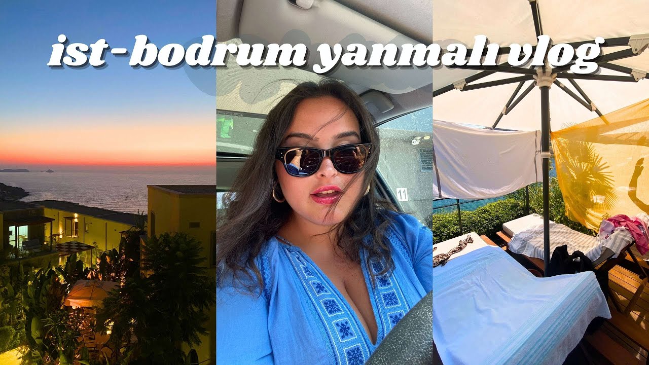 BENİMLE 3 GÜN VLOG (Bodrum 3.derece yanık, Uçağı kaçırma, Stüdyoda kavga )