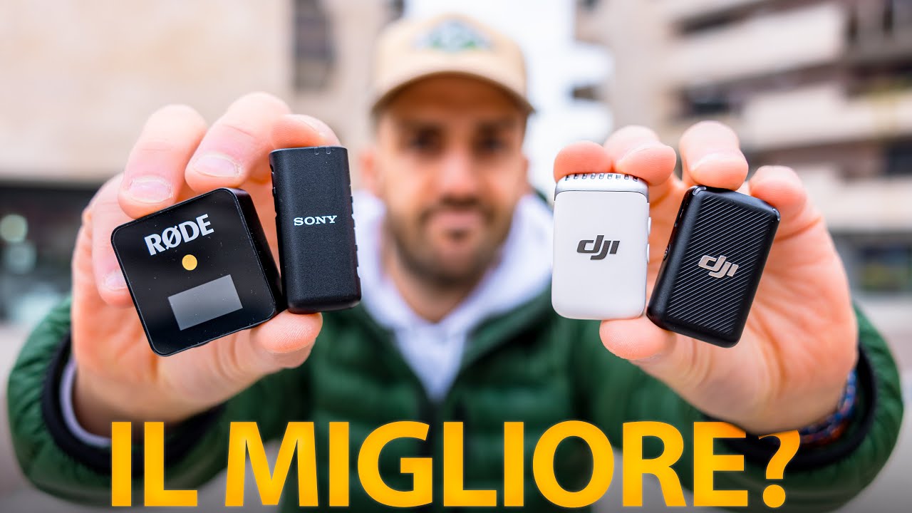 Quale microfono scegliere? Sony ECM-W3 vs DJI Mic 1 vs DJI Mic 2 vs RØDE Wireless GO