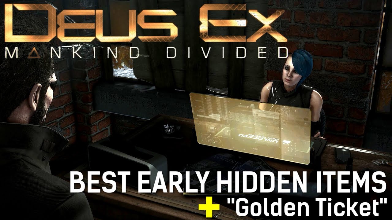 Deus Ex: Mankind Divided - BEST HIDDEN ITEMS | 1st Mission