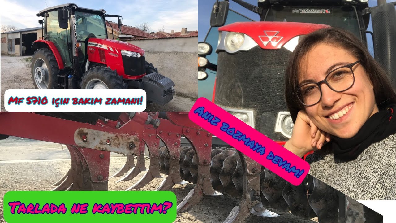 TARLADA NE KAYBETTİM? MASSSEY FERGUSON 5710 İÇİN BAKIM ZAMANI! ANIZ BOZMAYA DEVAMM II Günlük vlog