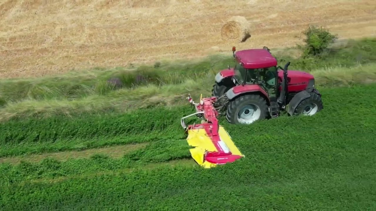 Case Mx 135                    Segando alfalfa  con  Pottinger. Herrera de pisuerga 