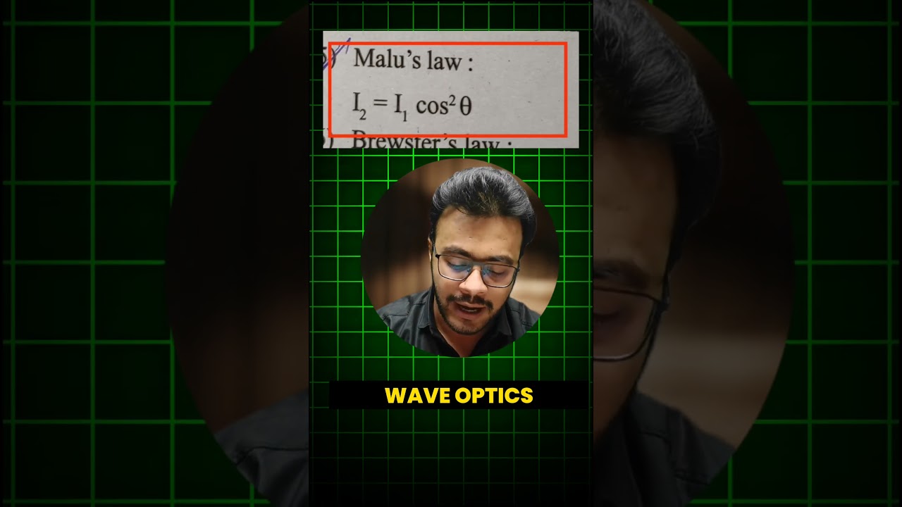 Wave Optics Important Formulae | MHTCET 2024 | #shorts #mhtcet2024 #physics
