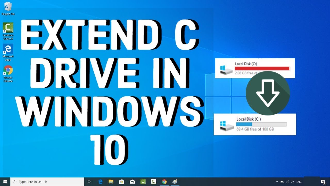 Как расширить диск С в Windows 10 без программного обеспечения