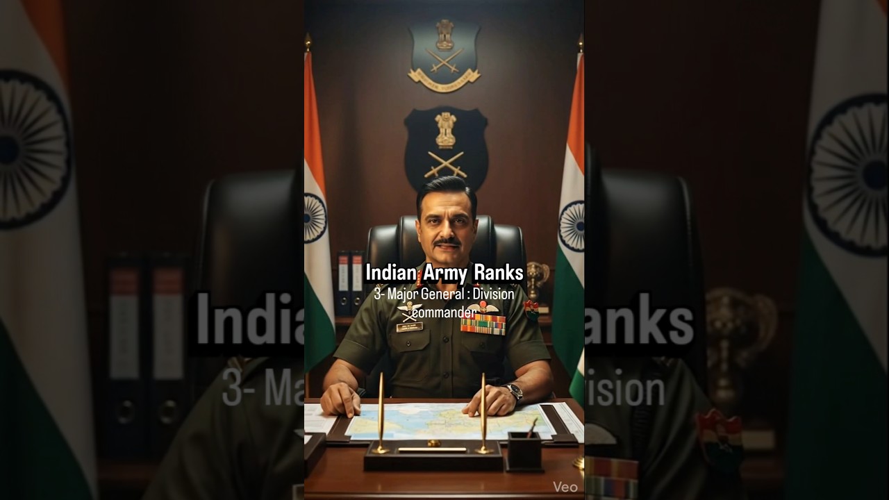 Indian Army Ranks-leiutenant to General 