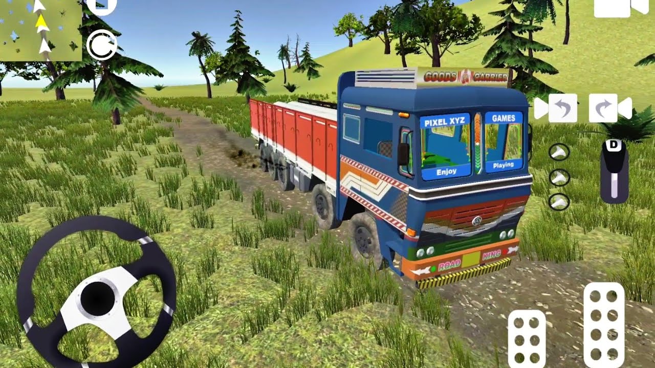 Ashok Leyland Cargo Truck Crazy Off-Road Driving : Indian Truck Simulator 3D : Android Gameplay