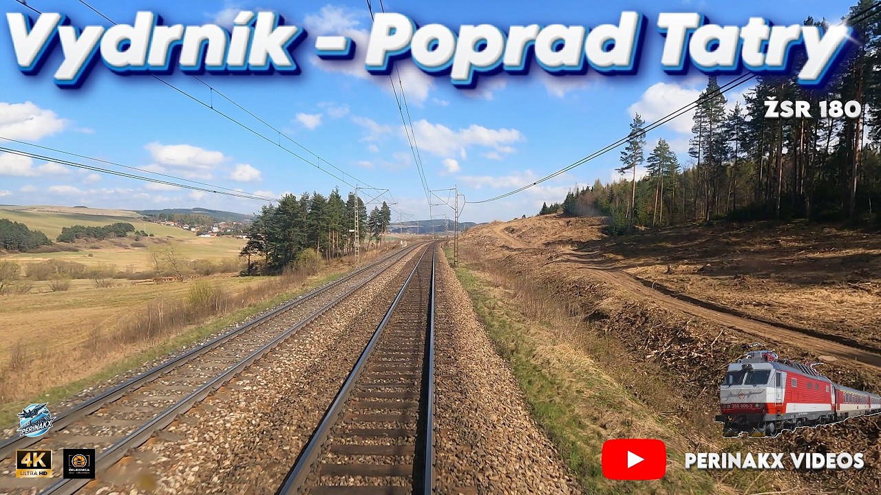 4K Cabview ► 🚧 Modernizácia železničnej trate Vydrník - Poprad Tatry ► Apríl 2025