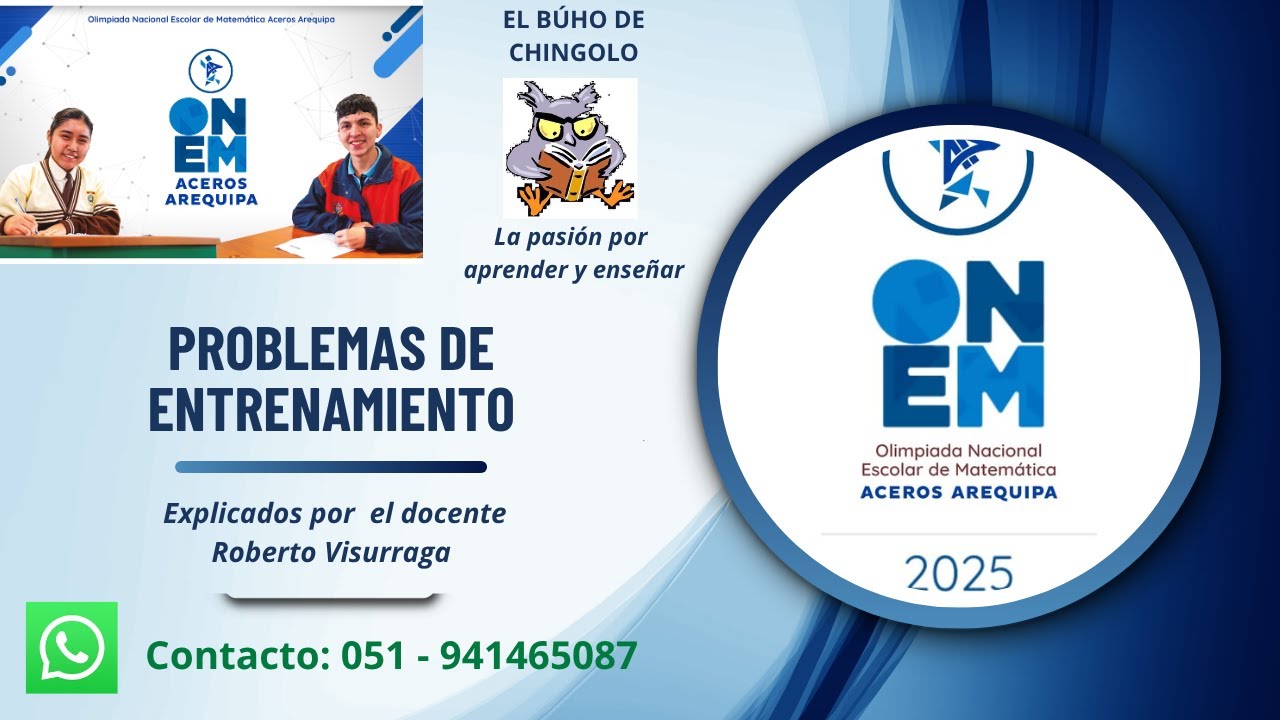 ENTRENAMIENTO 01 ONEM