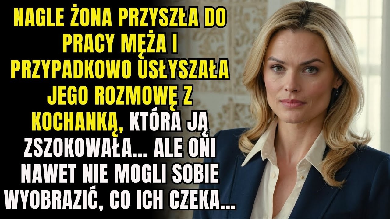 Nagle żona przyszła do pracy męża i przypadkowo usłyszała jego rozmowę…