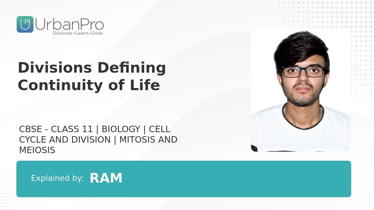 Divisions Defining Continuity of Life | Ram Kumar A