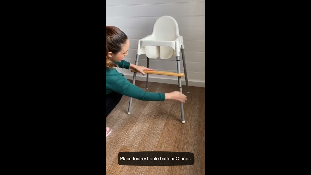 Installation of your Woodsi Footsi High Chair Footrest By Nibble and Rest - Footsi®