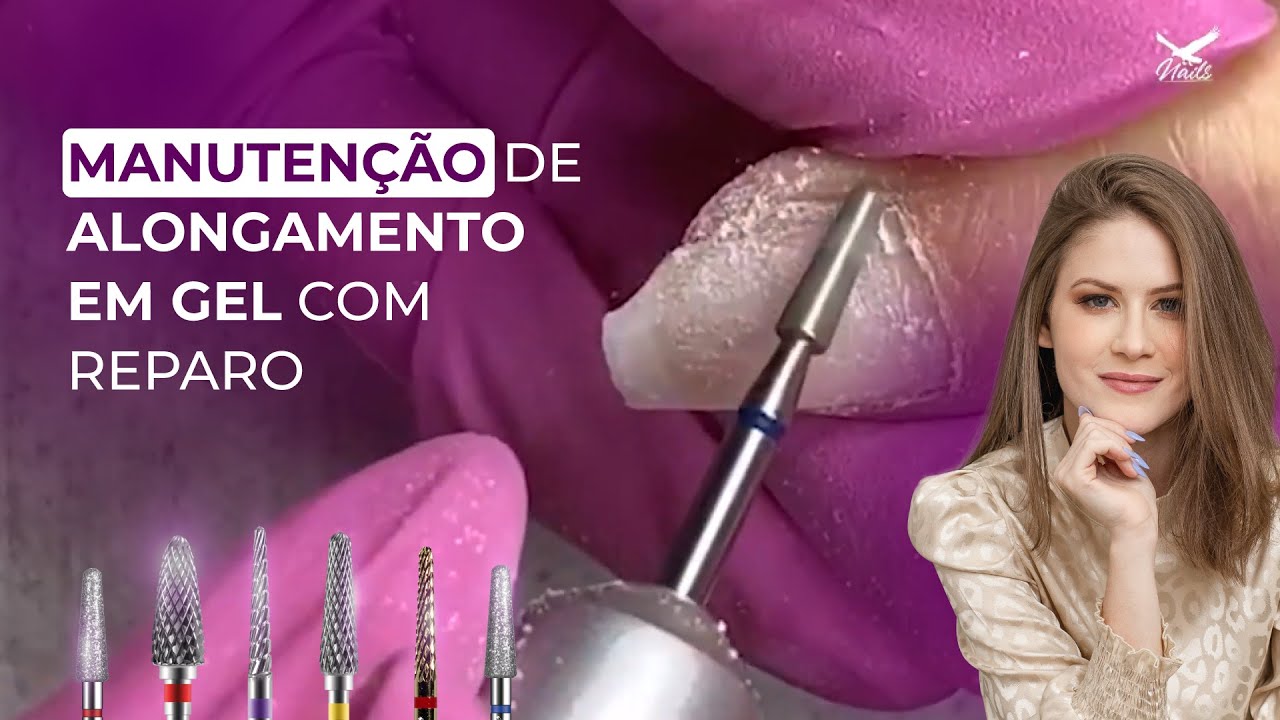 Manutenção Alongamento de Unhas com reparo Utilizando Brocas na Prática - Kit Carol Velten
