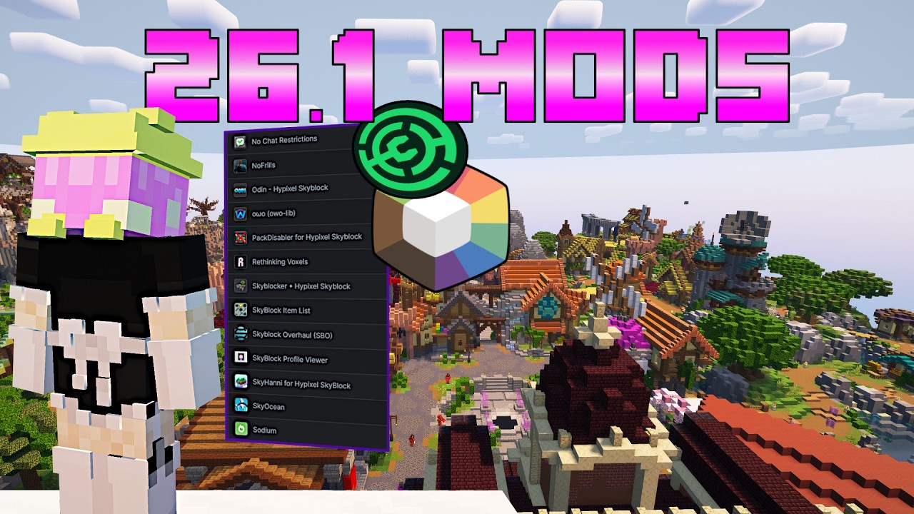 Лучшая сборка модов 26.1+ для Hypixel Skyblock