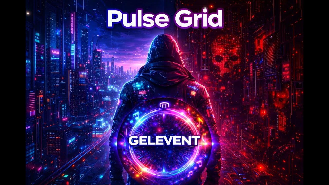 Pulse Grid - Futuristic Robotic Dinamic (cyberpunk ambient music, work music, training)