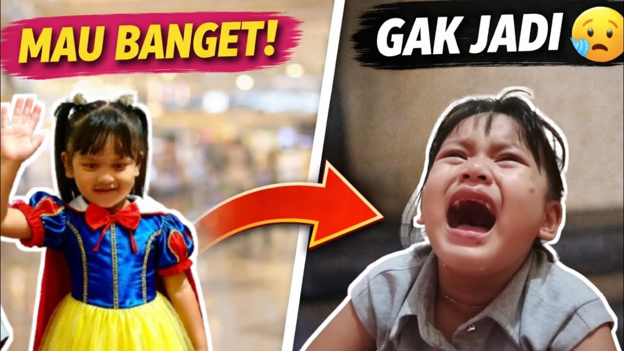 MAU BELI BAJU PRINCESS 😭💔 Pulang ke Rumah Malah Nangis! | Daily Vlog Queenara