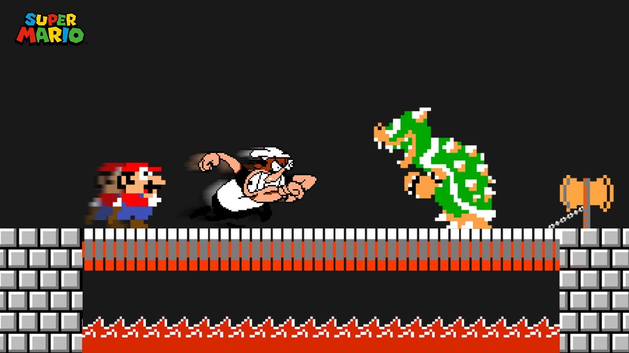 If Mario and Peppino in Super Mario Bros.?