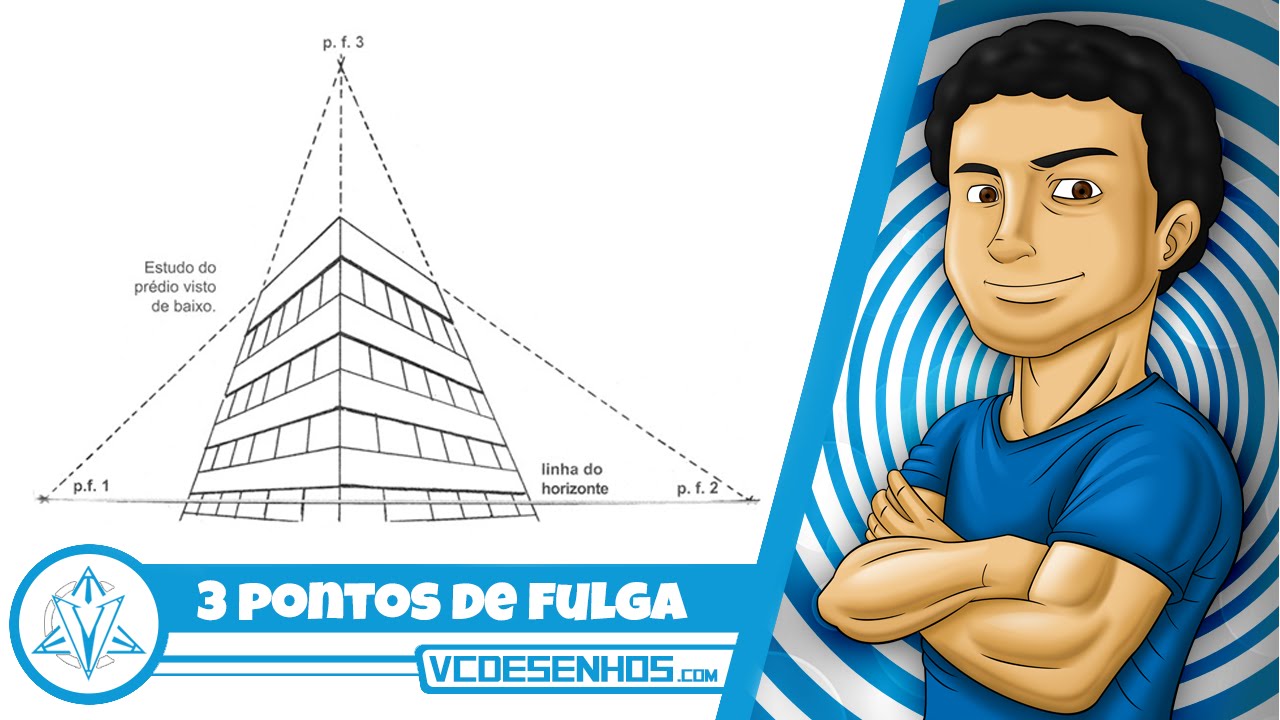 Como desenhar Cenário 3 pontos de fuga - #VoltaPapel