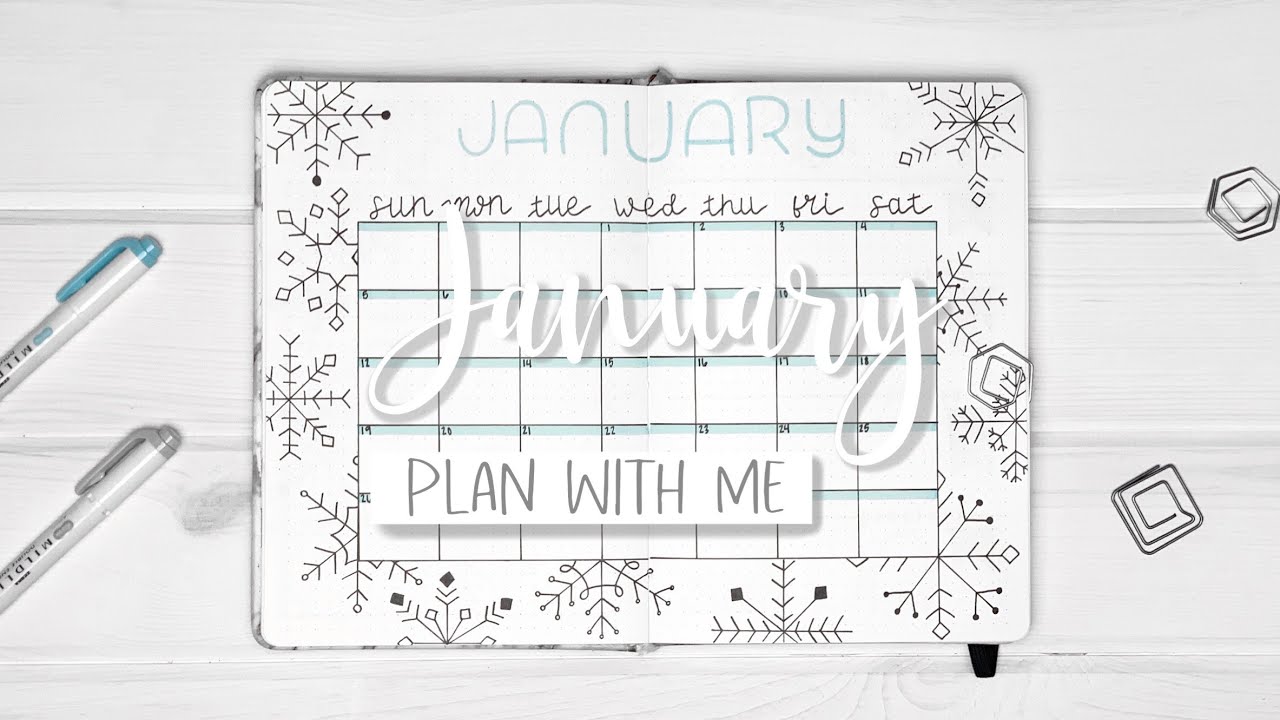 PLAN WITH ME || January 2020 Bullet Journal Setup