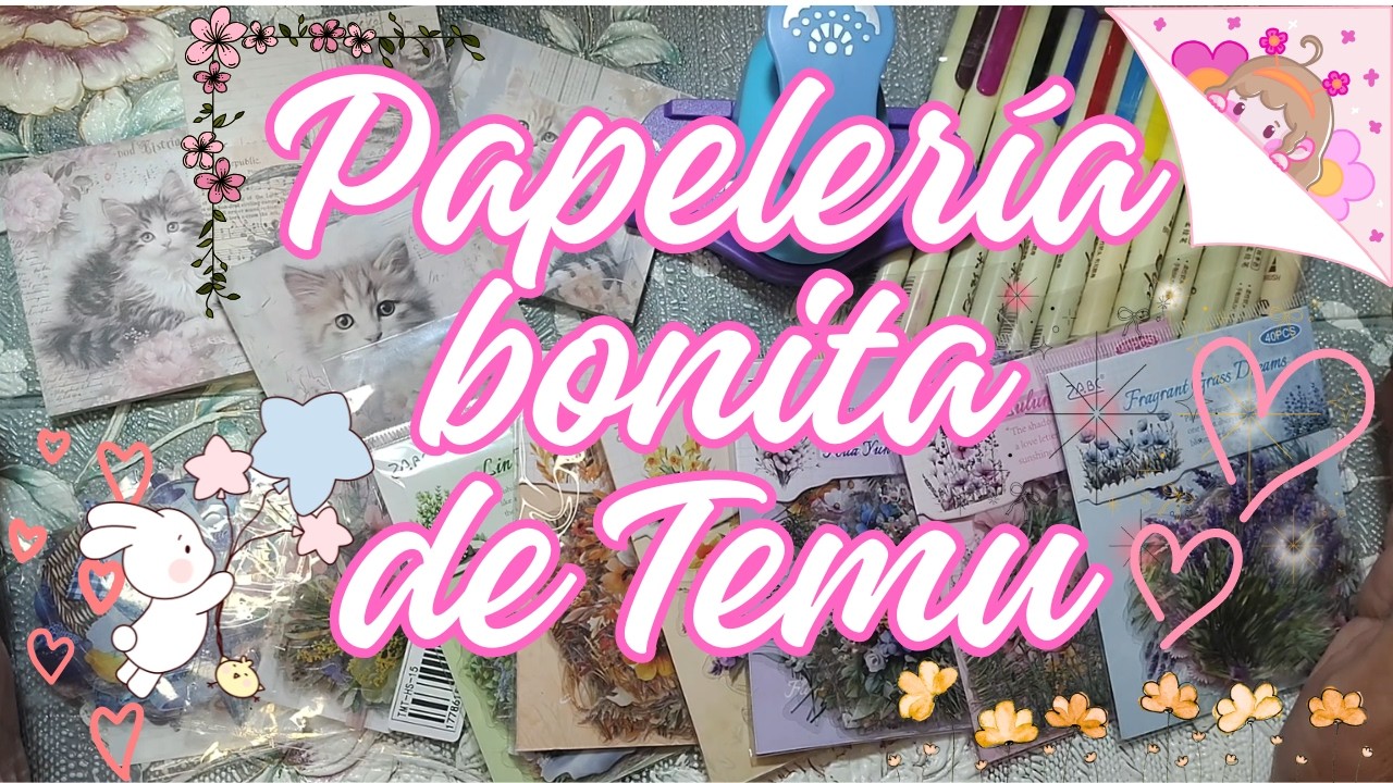 Haul de #papeleriabonita 😍 llegó paquete de Temu 🌸🥰 #haul