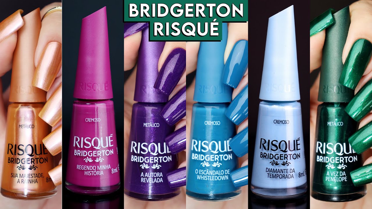 Coleção de esmaltes BRIDGERTON da RISQUÉ | Minha opinião e comparações