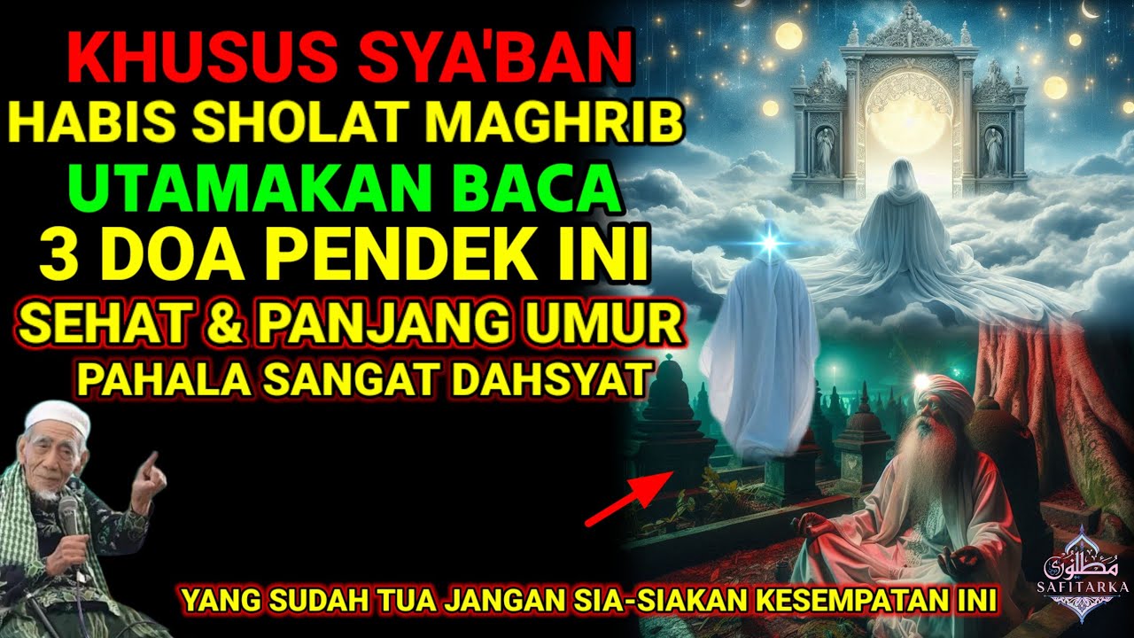 HANYA 15 DETIK❗ MALAIKAT SAMPAI LELAH MENCATAT PAHALA 1000 HARI, AMALKAN SELAMA MALAM BULAN SYA'BAN