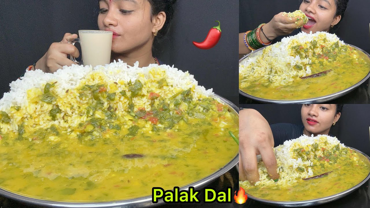 जो चाहोगे सब मिलेगा जीवन में...❤️ Palak Dal With Rice 🤤