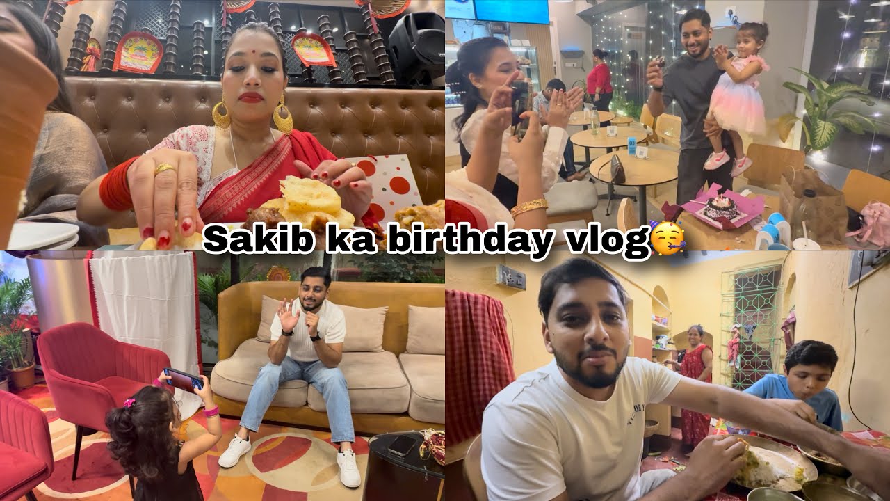 Durga puja mai kia Sakib ka birthday celebration 🥳🤩