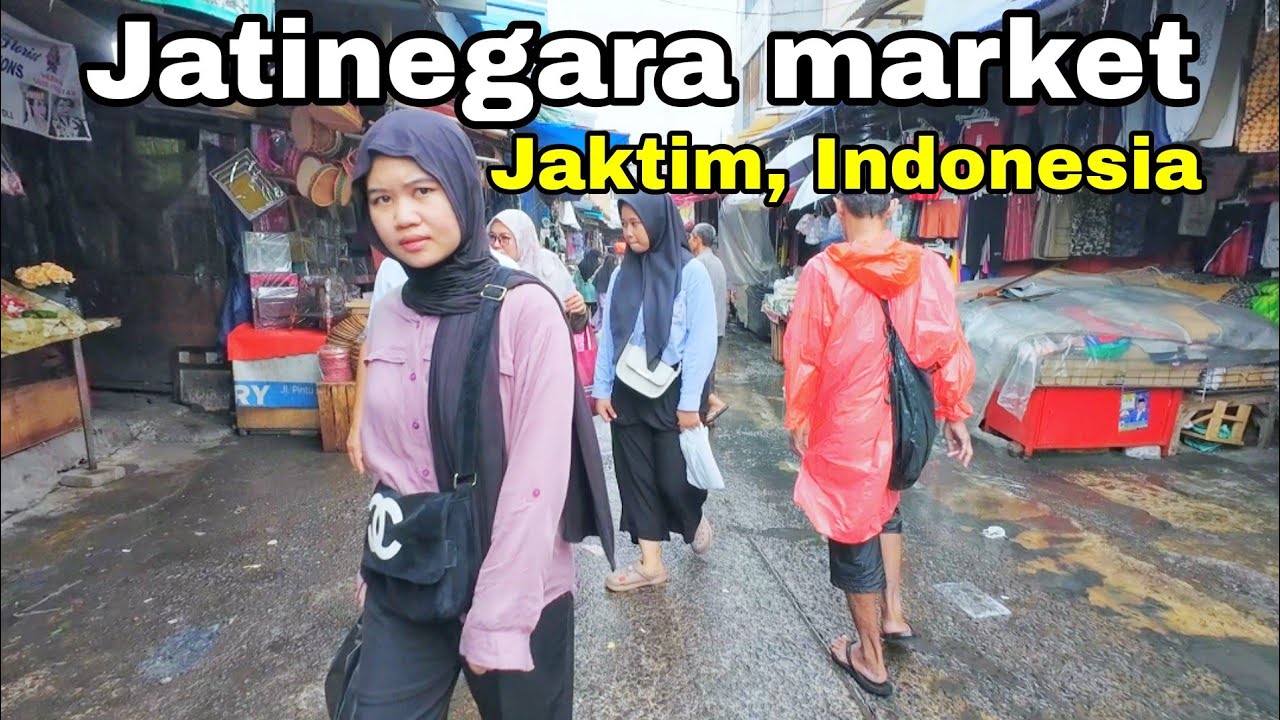 TUR JALAN KAKI di PASAR JATINEGARA Jakarta Timur Indonesia 🇮🇩 walk tour in market