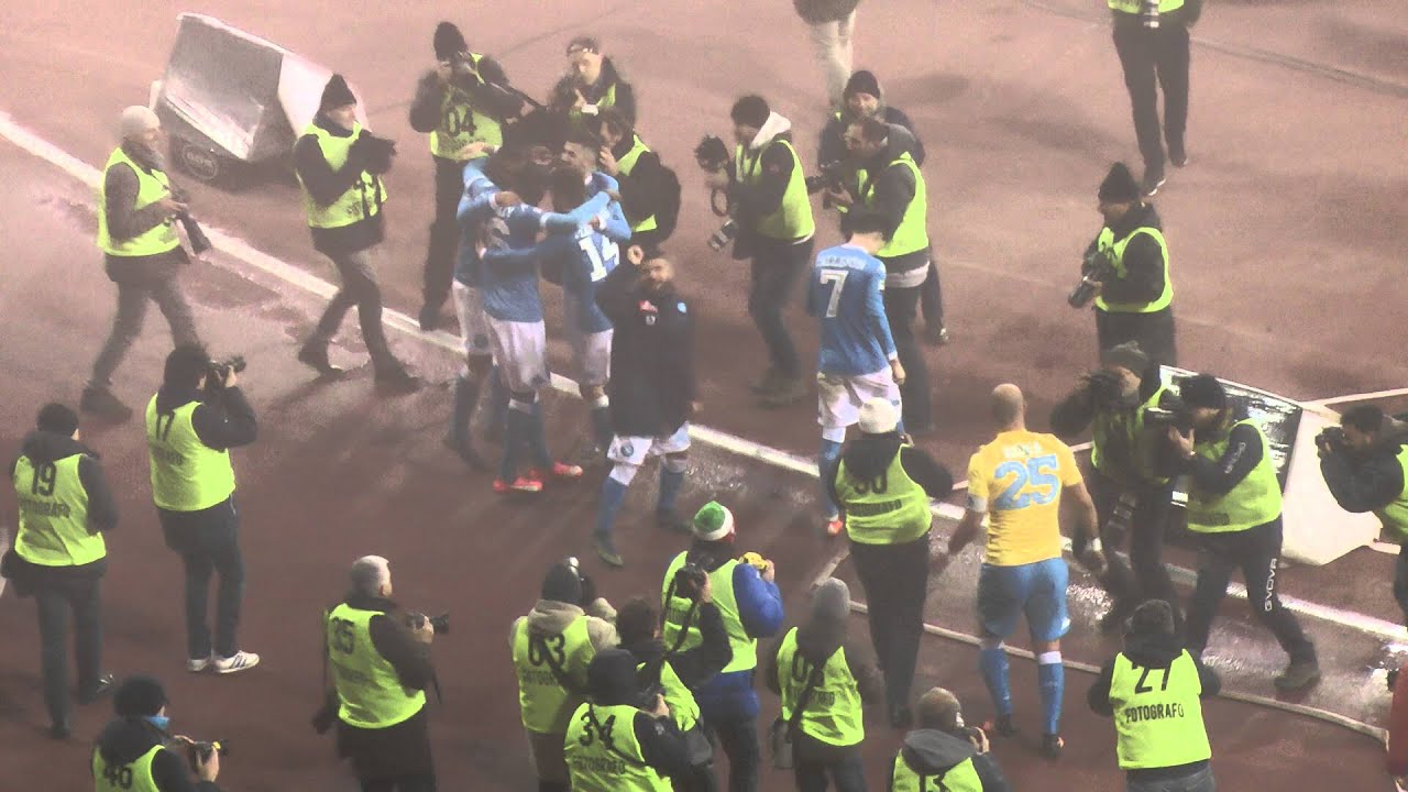 Napoli-Sassuolo 3-1 16-01-2016 Finale Partita Live in HD dalla Curva B