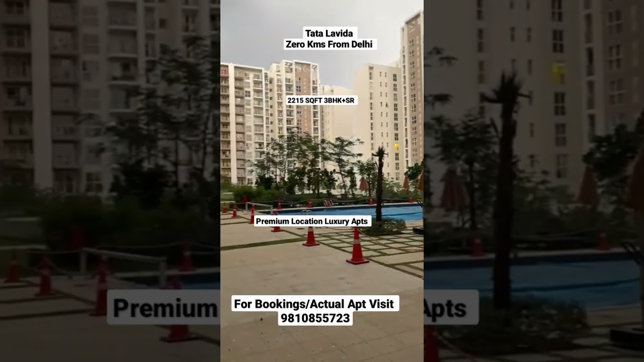 Tata Lavida 3BHK+SQ 2217 SQFT Luxury Zero Kms From Delhi Sector 113 Gurgaon Bookings Open 9810855723