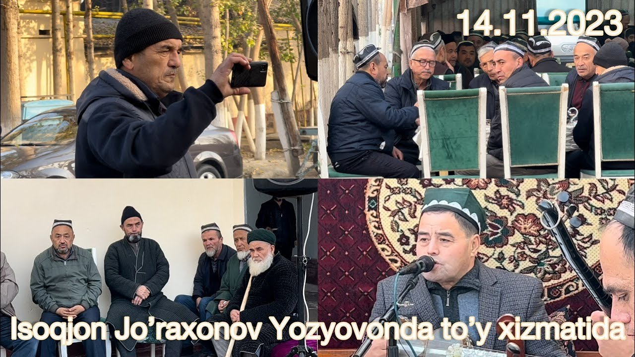 Isoqjon Jo’raxonov Yozyovonda to’y xizmatida