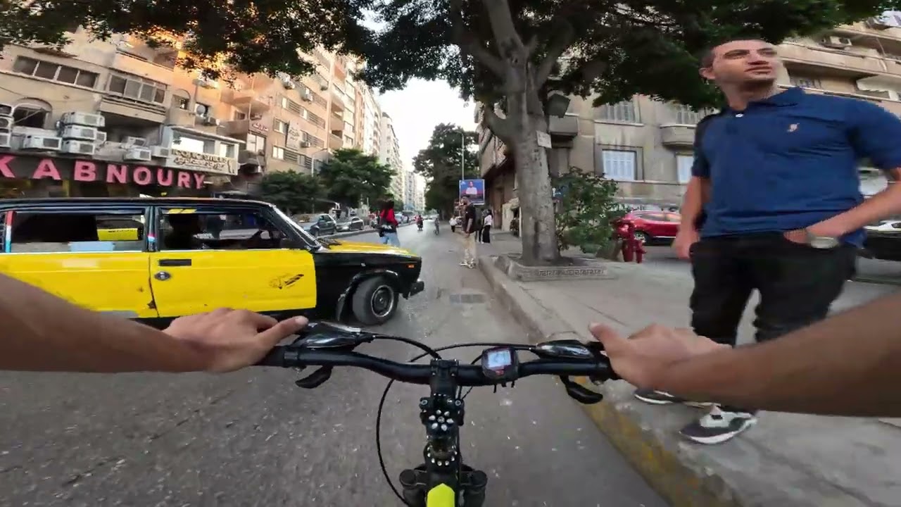 جولة بالعجلة من سانستيفانو الي الوزارة في اسكندرية  #cycle #cycling POV