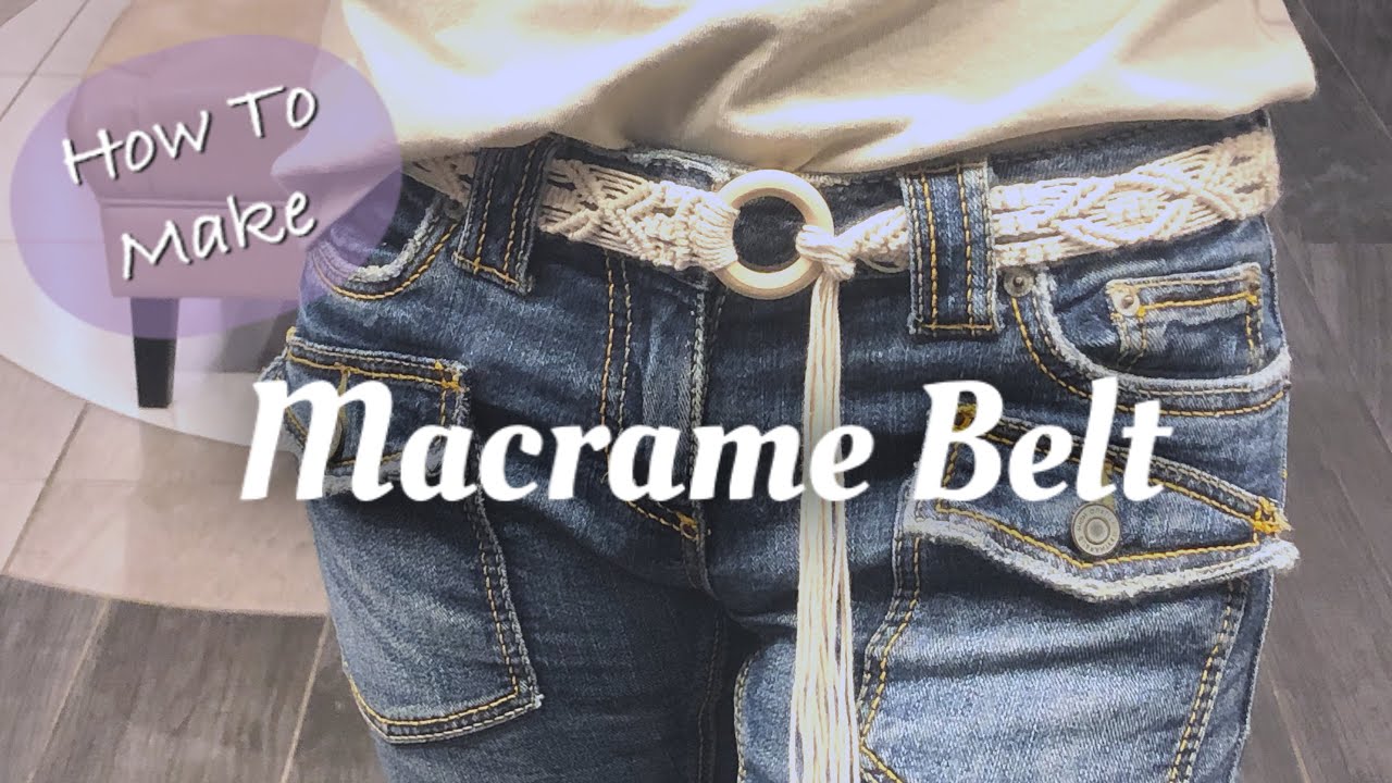 How To Make Macrame Belt DIY | マクラメ編みベルトの作り方
