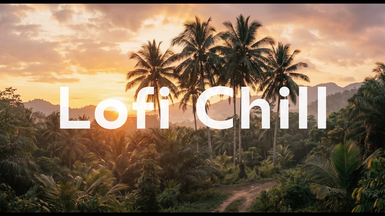 LoFi Chill in Paradise 🌴 3 Hours of Tropical Beats for Relax, Study & Sunset Vibes