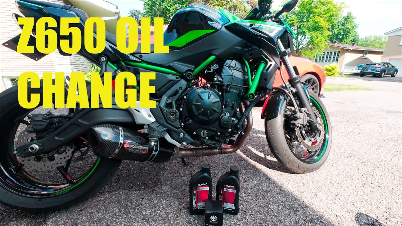 kawasaki Z650 oil Change