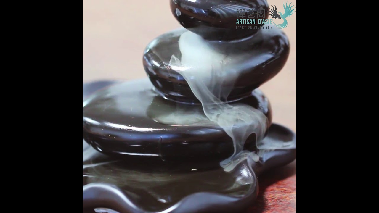 Porte encens à refoulement – Pierres Zen – Artisanat Chinois