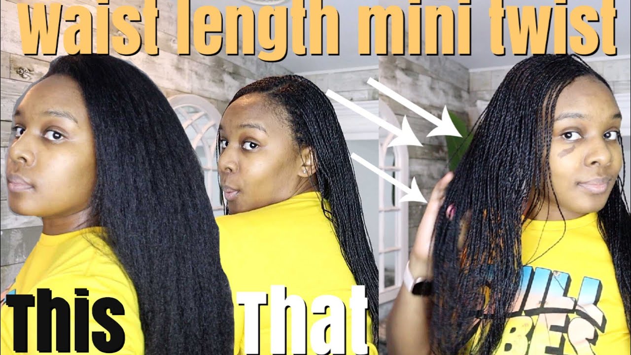 HIGHLY REQUESTED! Waist Length Hair| No Extensions| Natural Mini Twist| NATURALLY MARKED