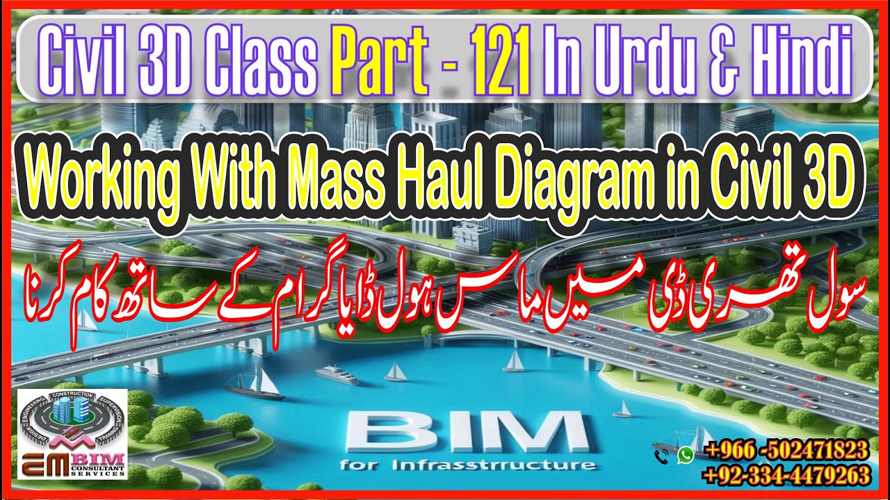 Working With Mass Haul Diagram in Civil 3Dسول تھری ڈی میں ماس ہول ڈایاگرام کے ساتھ کام کرنا Part 121