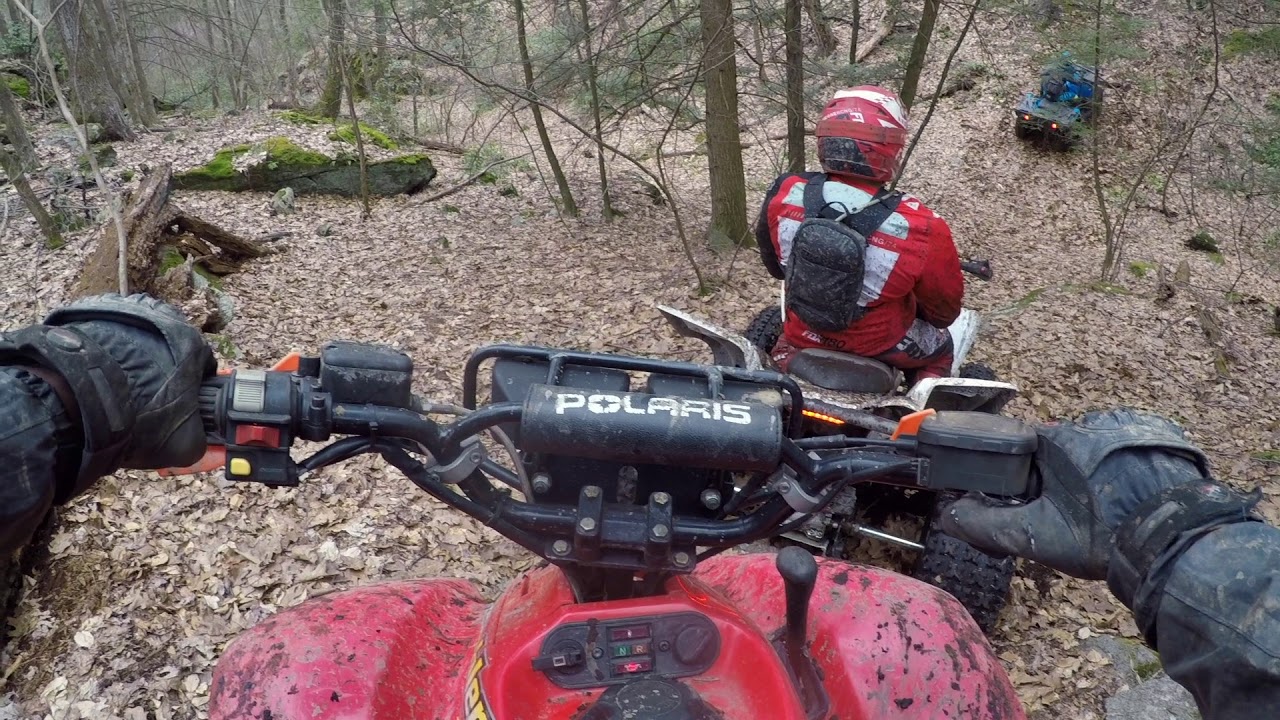 Riding the Scrambler 400 2 stroke!