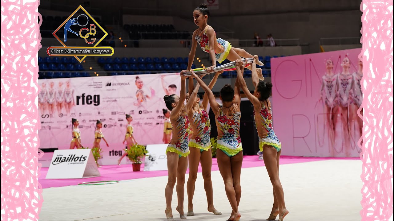 Gimnasia Rítmica. Conjunto infantil 5 AROS. Campeonato Nacional Base 2023. Navarra Arena. CGBurgos