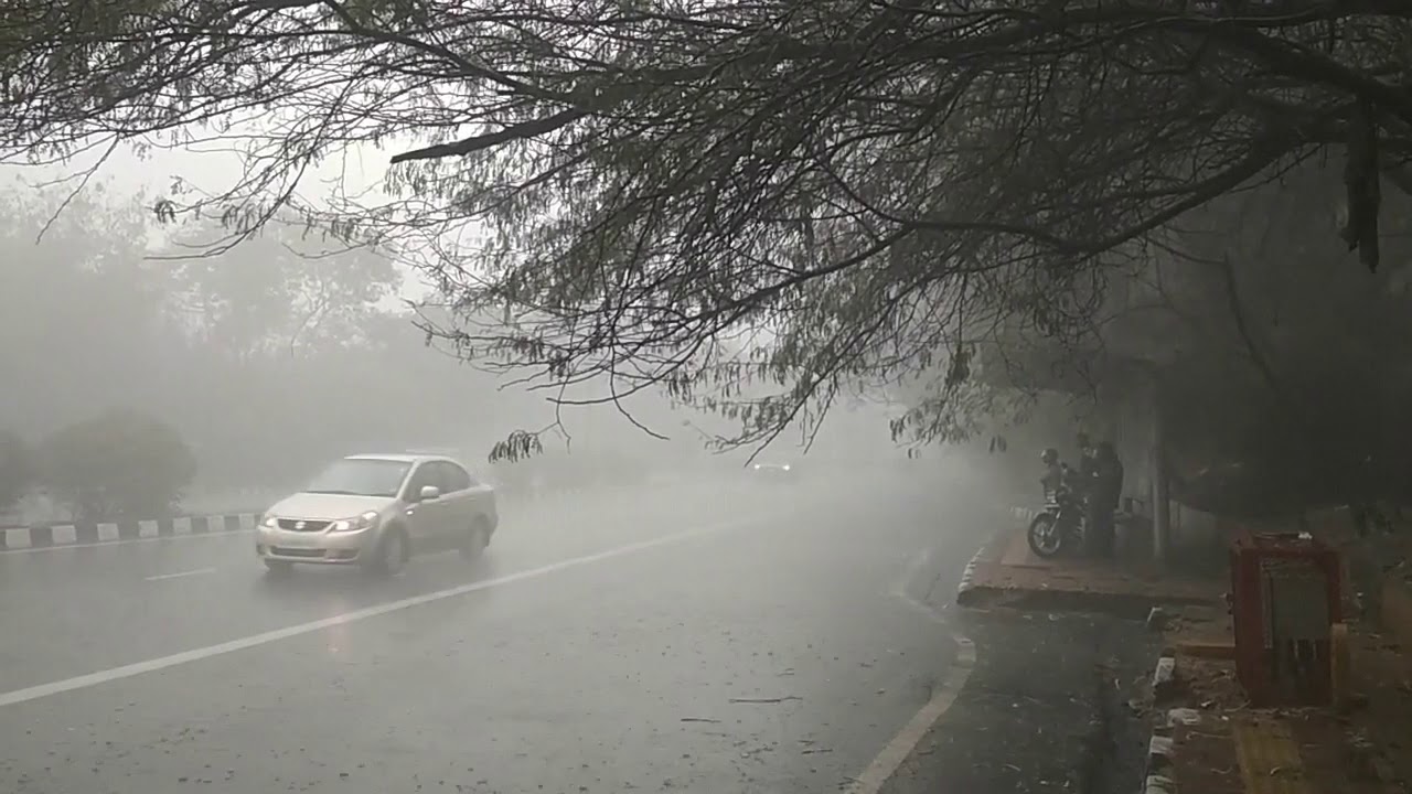 Delhi Winter Rain || wet and cold weather