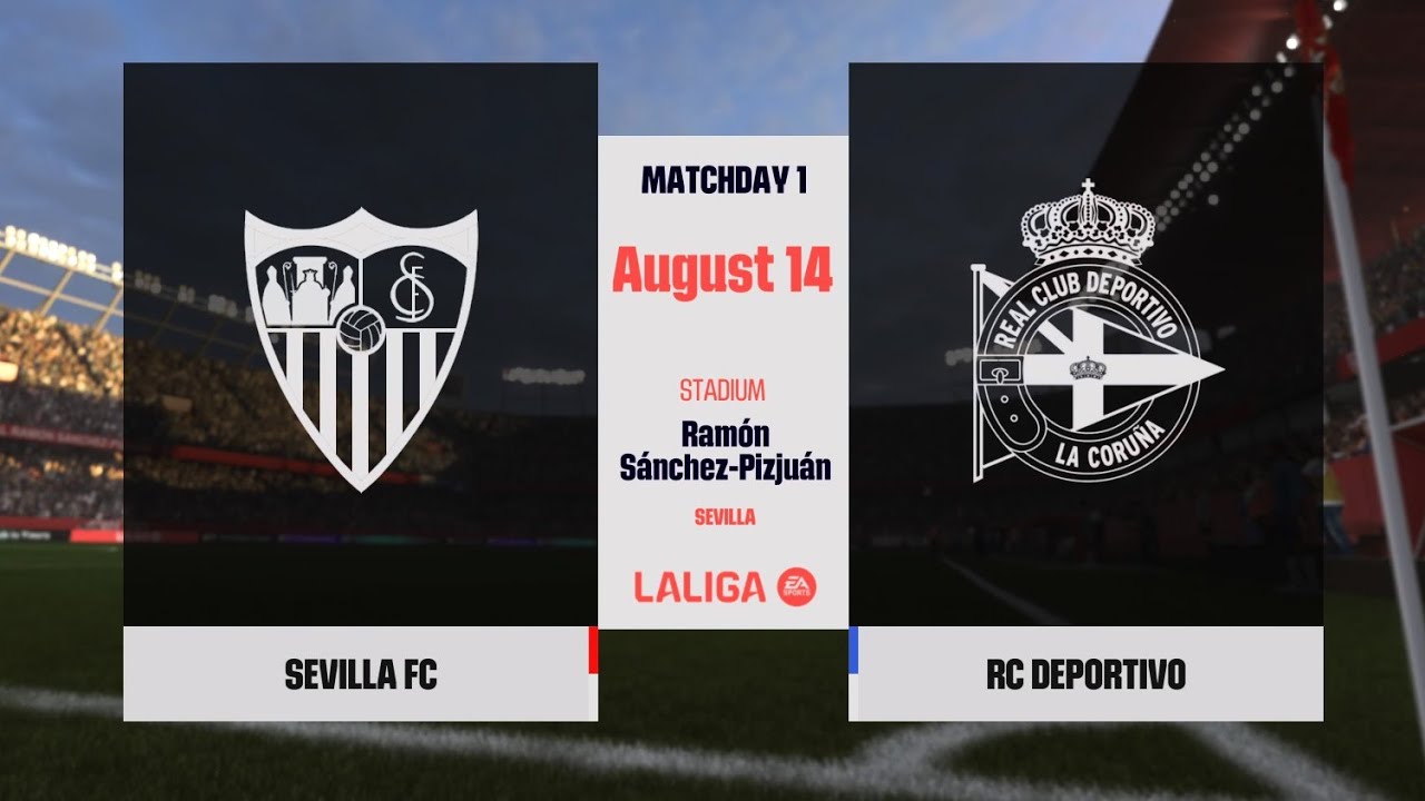 Sevilla FC vs RC Deprtivo - LaLiga EA Sports - Matchday1 - EAFC26 | PS5 [4K60]