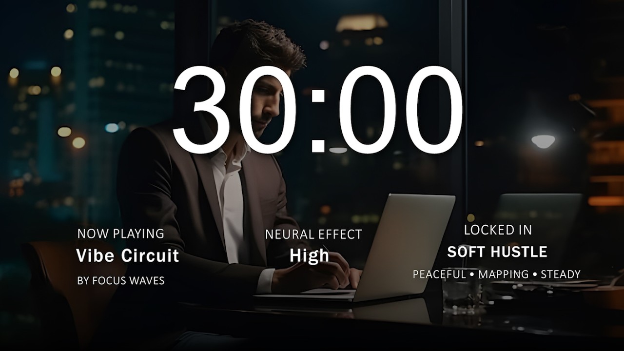 ⚡Hyperfocus Music | 30-Minute Deep Work Session for Maximum Productivity