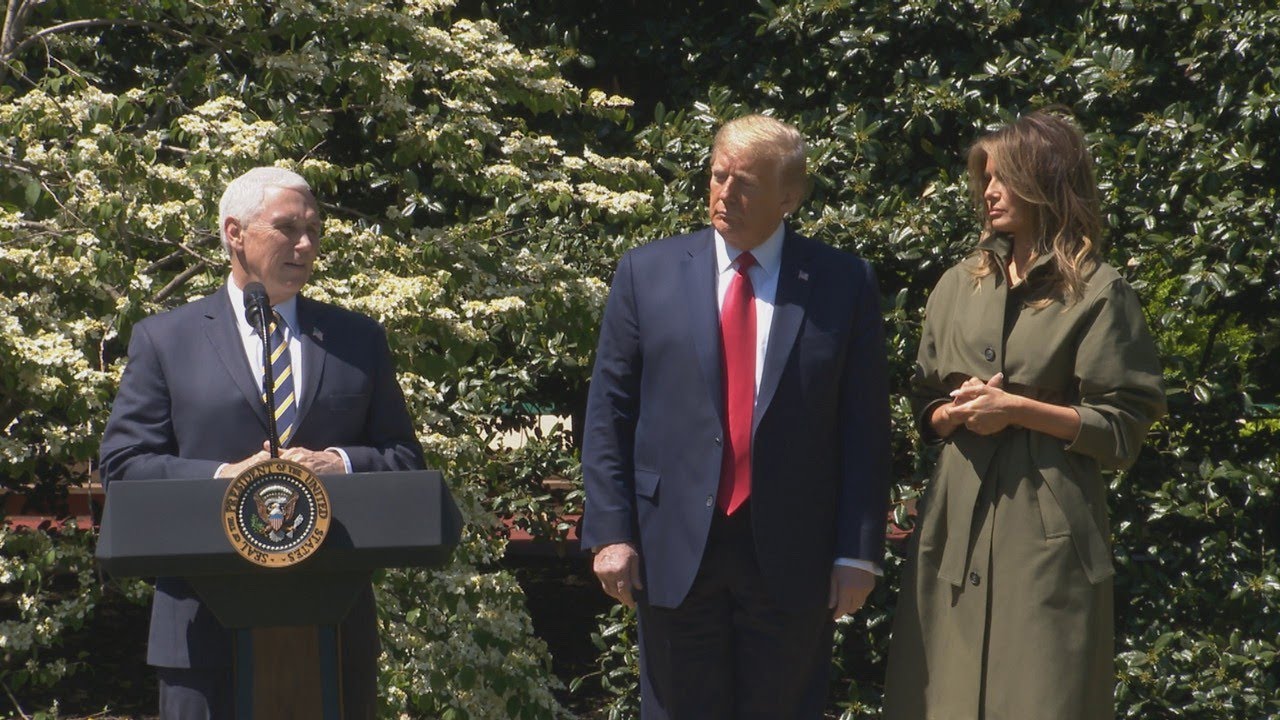 President Trump and First Lady Participates in a Tree Planting Ceremony