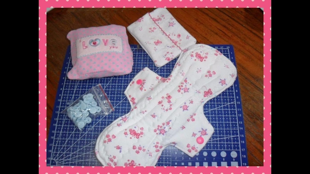 Tutorial Toalla Higiénica Re-utilizable Paso a Paso + Molde PDF Gratis !!