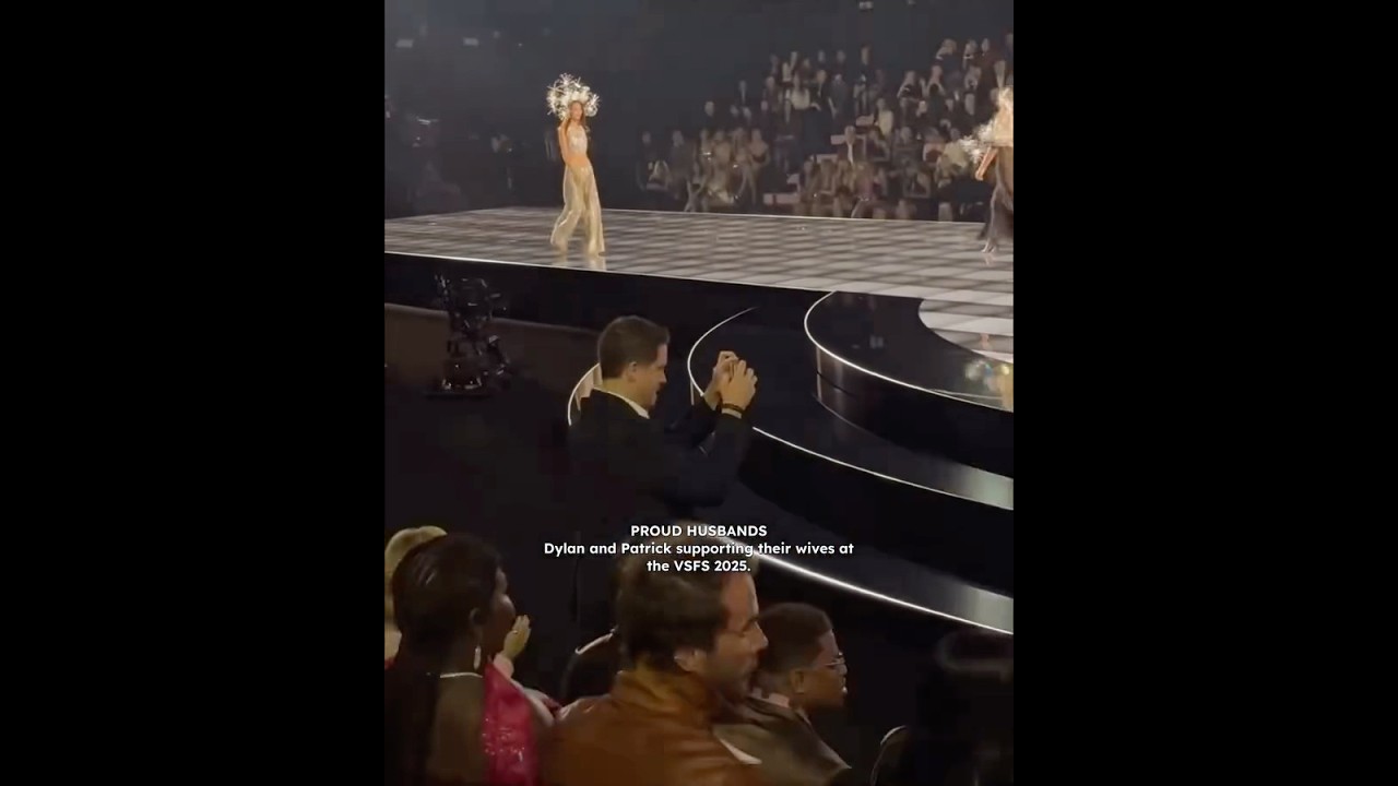 Гордые мужья! Показ мод Victoria's Secret 2025 #viralshort #viralvideo #trending #newvideo