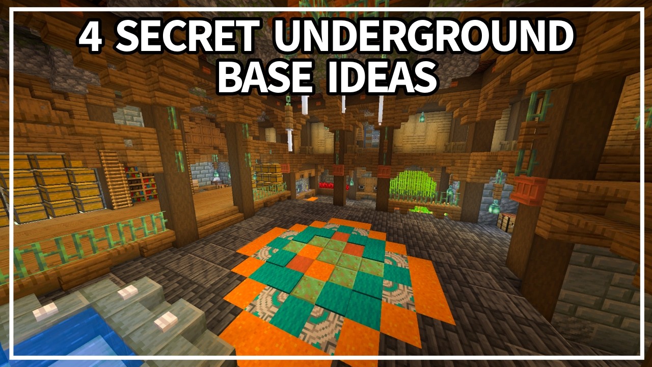 4 Secret Underground Base Ideas for Survival Minecraft