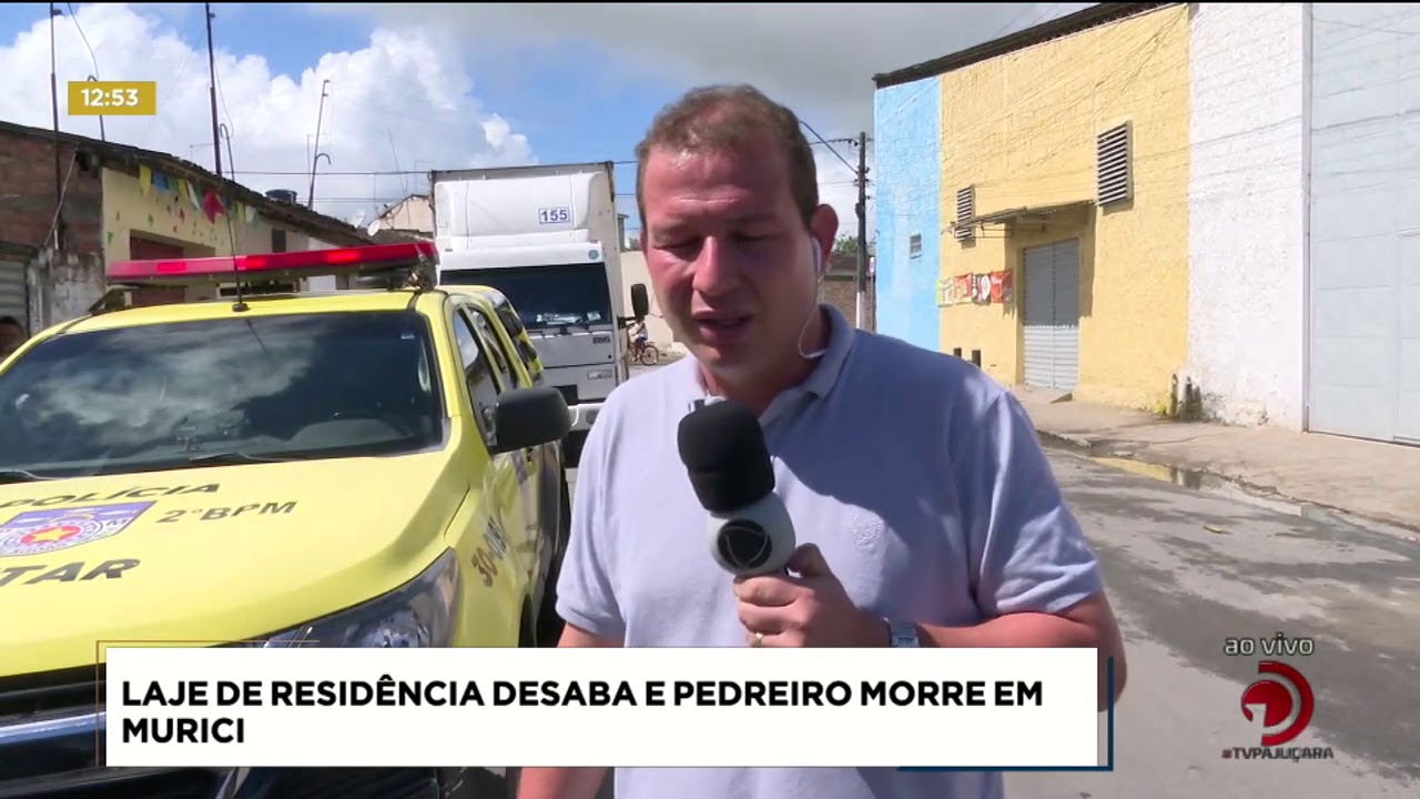 Laje de residência desaba e pedreiro morre em Murici